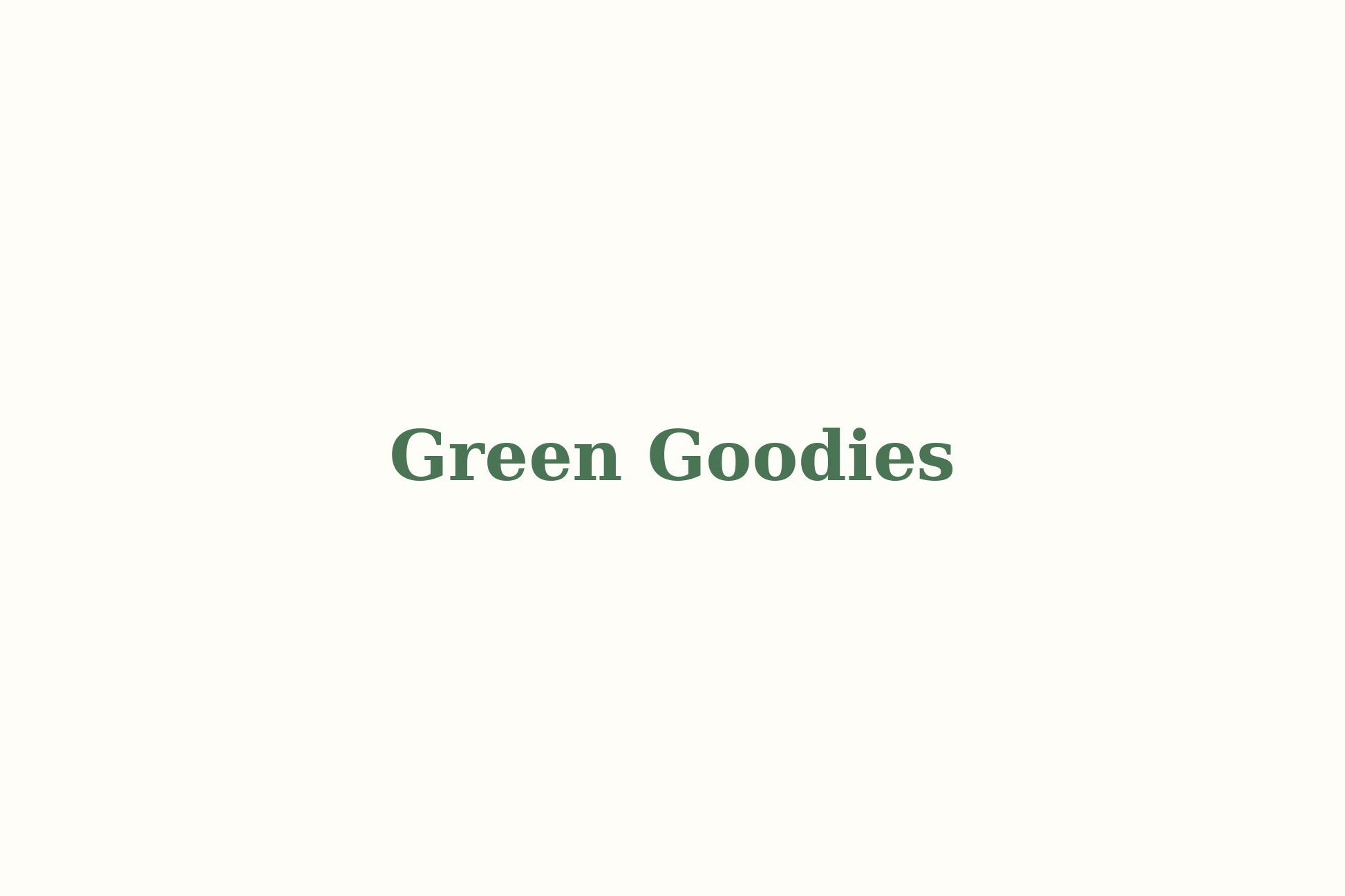 Green goodies project image